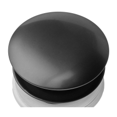 Донный клапан для раковины с переливом ZERIX BV-01 BLACK автоматический (Click-Clack) (Цвет черный) 1 1/4'' (ZX6016) купить в САНН Одесса