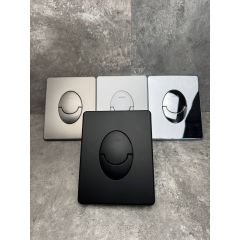 Панель смыва KOER KT-0606-05 157x198x3mm пластиковая, кнопка округленная (цвет черный матовый) (KR5343) купить в САНН Одесса