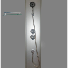 Бокс душевой без гидромассажа с высоким поддоном MIXXUS STRONG SB01-90x90x215-FB SATIN матовое стекло 4мм (MI6884) купить в САНН Одесса