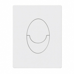 Панель смыва KOER KT-0606-03 157x198x3mm пластиковая, кнопка округленная (цвет белый) (KR5713) купить в САНН Одесса