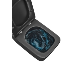 Унитаз подвесной MIXXUS PREMIUM QUADRO-0301-T3 BLACK 490х340х360mm система смыва TORNADO 3.0 (MP6587) купить в САНН Одесса