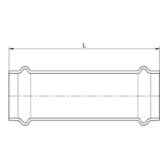 Муфта надвижная KOER KQ.C42 PRESS-INOX AISI 304 42x42 (KR6319) купить в САНН Одесса