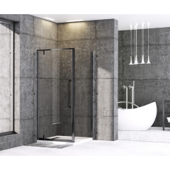 Душевая кабина без поддона MIXXUS PREMIUM BEVEL SC01-90x90x195-TR BLACK прозрачное стекло 6мм (MI6864) купить в САНН Одесса