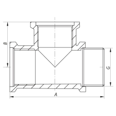 Тройник 1/2'' ВВН Koer KF.T06FFM (KF0068) купить в САНН Одесса