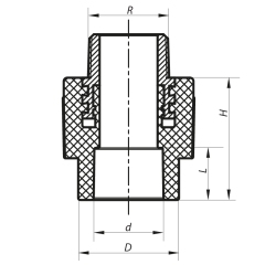 Муфта НР 25x3/4M PPR Koer K0097.PRO (KP0116) купить в САНН Одесса