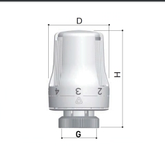 Термоголовка Roho R4010-3015 - 30х1,5 (жидкостный элемент) (RO0136) купить в САНН Одесса
