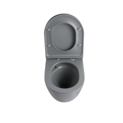 Унитаз подвесной MIXXUS PREMIUM ELLIPSE-0308-T3 GRAY 490x360x360mm система смыва TORNADO 3.0 (MP6654) купить в САНН Одесса