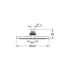Набор для душа с верхним душем Grohe Eurosmart UA33556003 (33556003+28576000+27541001) (UA33556003) купить в САНН Одесса