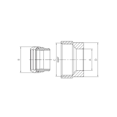 Евроконус для подключения медной трубы Koer KR.1149 - 3/4"x15 (KR5131) купить в САНН Одесса