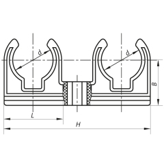 Двойное крепление для PPR трубы 25 Koer K0081.PRO (KP0097) купить в САНН Одесса