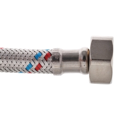 Гибкий шланг для подключения воды гайка 1/2'' - Штуцер 1/2'' (50 см) Zerix (ZX1562) купить в САНН Одесса