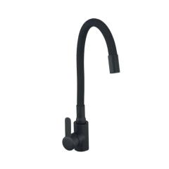 Смеситель для кухни с силиконовым изливом Champion EZA-011 Black REFL.Black из нерж. стали (CH6457) купить в САНН Одесса