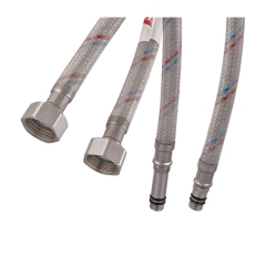 Гибкие шланги для смесителя гайка 1/2'' - Штуцер M10 (50 см) 2 шт (силик. оболочка) Zerix (ZX3029) купить в САНН Одесса