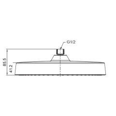 Лейка для душа потолочная KOER KP-0403-03-OH, 300 мм (Цвет белый) (KR4996) купить в САНН Одесса