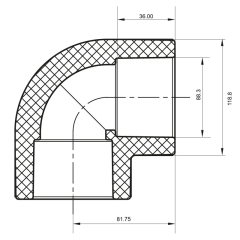 Угол 90 90 PPR Koer K0205.PRO (KP2570) купить в САНН Одесса