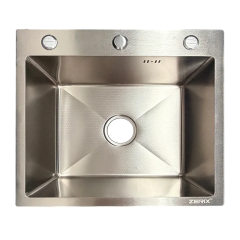 Мойка из нержавеющей стали ZERIX ZH5045 DECOR SS COLOR (3.0/0.8) (цвет нержавейка) (ZX6166) купить в САНН Одесса
