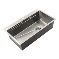 Мойка Zerix ZH8045-SET-05 NANO-SILVER (3.0/0.8) с нерж. стали, комплект (нержавейка) (ZM5586) купить в САНН Одесса