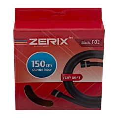 Шланг для душа Zerix Black.F03 150 см силиконовый (цвет черный) (ZX5566) купить в САНН Одесса