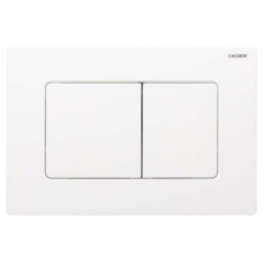 Панель смыва KOER KT-0602-03 240x160x10mm пластиковая, кнопка квадратная (цвет белый) (KR5180) купить в САНН Одесса
