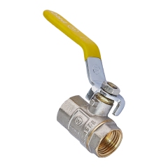 Кран шаровой Waterpro WP602-15FFL-Y - 1/2" FFL ГГВ YELLOW, ручка "рычаг" желтая (WP2929) купить в САНН Одесса