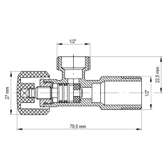 Кран вентильный Koer 1/2x1/2 (KR.510) (KR0146) купить в САНН Одесса