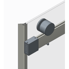 Дверь в нишу раздвижная KOER SR SD01-120x200-TR-02 прозрачное стекло EASY CLEAN 8мм SS COLOR (KR5379) купить в САНН Одесса