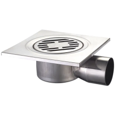 Душевой трап из нержавеющей стали Champion Drain-04-15x15-90 150x150мм (угловой отвод) (CH6145) купить в САНН Одесса