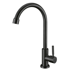 Кран для холодної води MIXXUS MONO-01.SUS BLACK з нерж. сталі (MI6561) купить в САНН Одесса