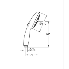 Ручной душ Grohe Tempesta 110, 2 режима (26161003) купить в САНН Одесса