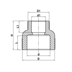 Муфта редукционная ВВ 90x63 PPR Koer K0213.PRO (KP2578) купить в САНН Одесса