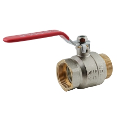 Кран шаровой Nolf classic NFC.621-40-1 1/2" FM ГШР, ручка "рычаг" красная (NF3142) купить в САНН Одесса