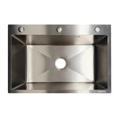 Мойка из нержавеющей стали ZERIX ZH6045 MICRO DECOR SS COLOR (3.0/0.8) (цвет нержавейка) (ZX6176) купить в САНН Одесса