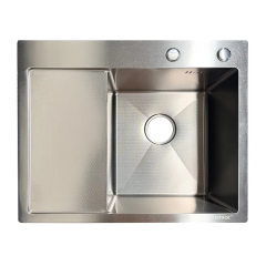 Мойка из нержавеющей стали ZERIX ZH5850R DECOR SS COLOR (3.0/0.8) (цвет нержавейка) (ZX6188) купить в САНН Одесса