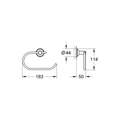Держатель для туалетной бумаги Grohe Essentials Authentic (40657001) купить в САНН Одесса