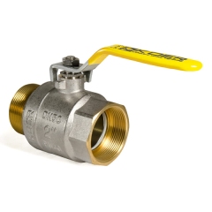 Кран шаровой KOER KR.515.PR.GAS - 2" FM ГШВ YELLOW, ручка "рычаг" желтая (KR0065) купить в САНН Одесса