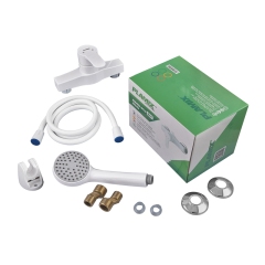 Смеситель для душа PLAMIX MARIO-003 SET WHITE (со шлангом, лейкой и кронштейном) (Цвет белый) (MX1894) купить в САНН Одесса