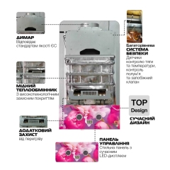 Газовая колонка MIXXUS GWH-0410 BASIC GLASS дымоходная 10 л/мин (панель из стекла с рисунком) (WH0025) купить в САНН Одесса
