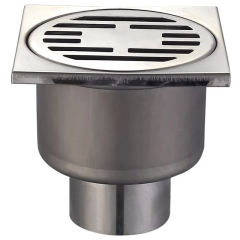 Душевой трап из нержавеющей стали Champion Drain-01-10x10-180 100x100мм (прямой отвод) (CH6146) купить в САНН Одесса