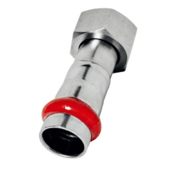 Переходник с накидной гайкой KOER KQ.A2208NF PRESS-INOX AISI 304 22x3/4" (KR6340) купить в САНН Одесса