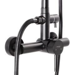 Душевая колонна MIXXUS SUS-003-J BLACK со смесителем из нерж. стали SUS304 (Цвет черный) (MI2807) купить в САНН Одесса