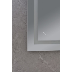 Зеркало MIXXUS WARM MR02-80x60 с LED Touch, Anti-fog, димером, рег. яркости, часами (MI6004) купить в САНН Одесса