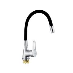 Змішувач для кухні з силіконовим виливом Champion Sop 014-045 (Nut) Refl.Black (MI6360) купить в САНН Одесса