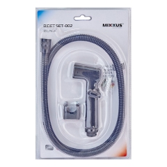 Набор для гигиенического душа MIXXUS BIDET SET-002 BLACK шланг 1,2м (Цвет черный) (LE2776) купить в САНН Одесса