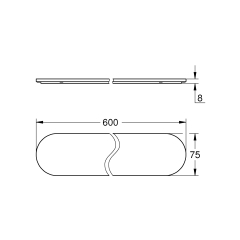 Стеклянная полка в ванную Grohe Selection (41057000) купить в САНН Одесса
