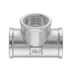 Трійник нікельований NOLF NFC.T08F-N-3/4"FFF (NF3092) купити в САНН Одеса
