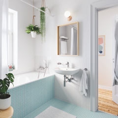 Сифон для раковины Grohe без выпуска (под донный клапан) без ревизии (Цвет хром) 1 1/4'' (28912000) купить в САНН Одесса