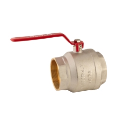 Кран шаровый Koer KR.214 - 4" FF ГГР (ручка "рычаг" красная) (KR4952) купить в САНН Одесса