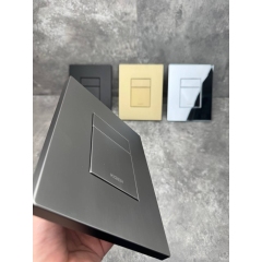 Панель смыва KOER KT-0607-07 157x198x3mm пластиковая, кнопка квадратная (цвет графит) (KR5345) купить в САНН Одесса