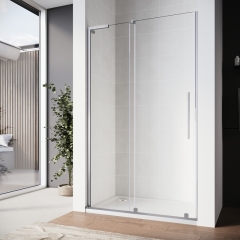 Дверь в нишу Walk-In раздвижная KOER SR SD07-120x200-L-TR-01 прозрачное стекло EASY CLEAN 8мм хром (KR5686) купить в САНН Одесса