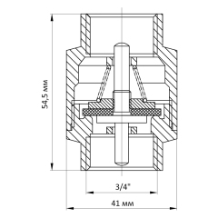 Клапан обратный 3/4" (Koer KR.171) (KR0128) купить в САНН Одесса